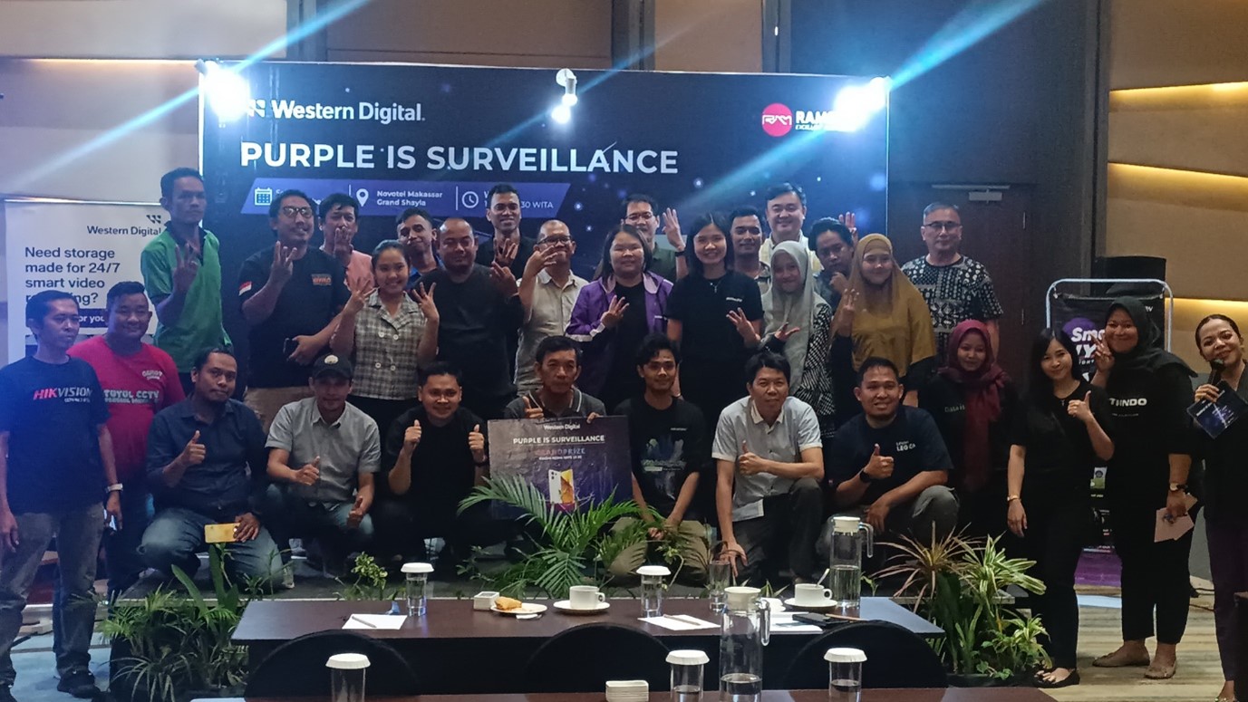 PT. ASTRINDO SENAYASA dan Western Digital Adakan Training "Purple Is Surveillance" untuk Edukasi Produk Western Digital Purple untuk CCTV