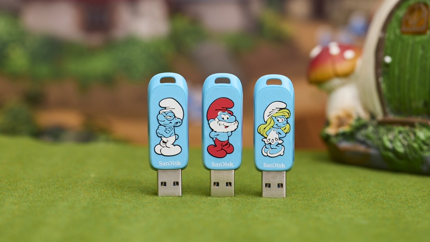 SanDisk Smurfs Edisi Terbatas: Flash Drive USB Cepat & Lucu untuk Penggemar Smurf