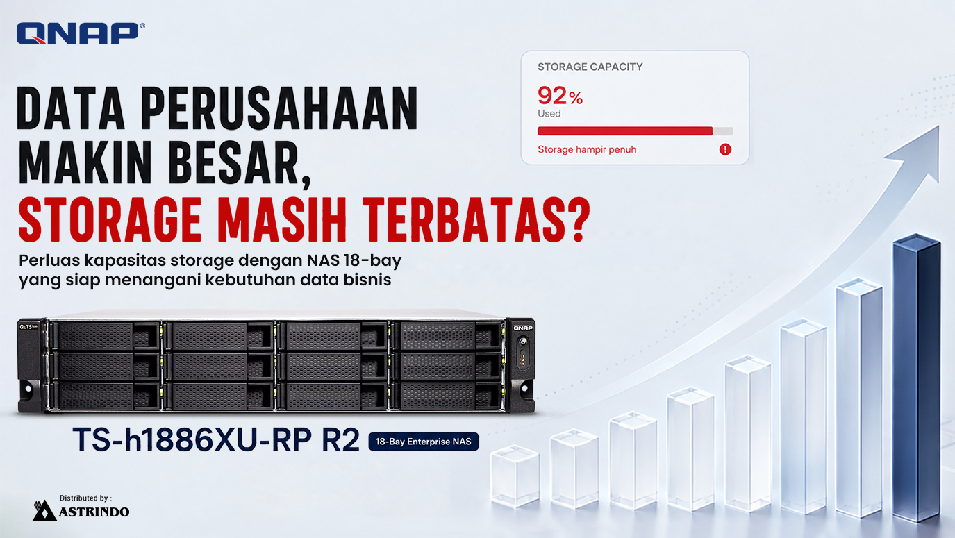 QNAP TS-h1886XU-RP R2: Solusi Storage Enterprise untuk Kebutuhan Data Bisnis