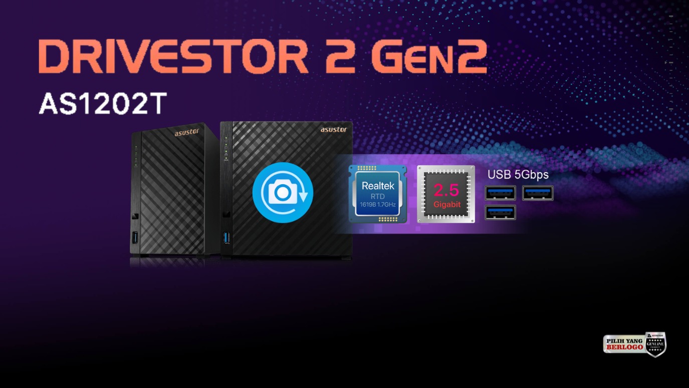 ASUSTOR Drivestor 2 Gen2 (AS1202T): Solusi Smart Cloud Pribadi, Bebas Biaya Bulanan untuk Keluarga