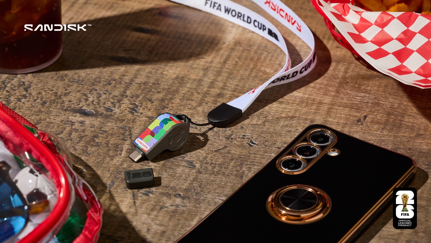 Mirip Peluit Wasit! Sandisk Luncurkan USB-C™ Flash Drive FIFA World Cup 2026™ Edition