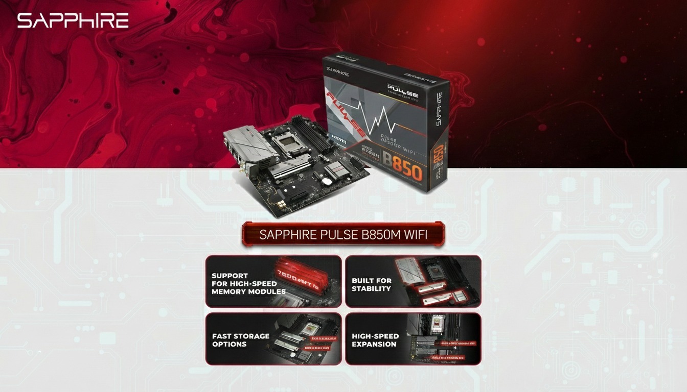 Sapphire Pulse B850M WIFI: Inovasi Terbaru Dari Sapphire!